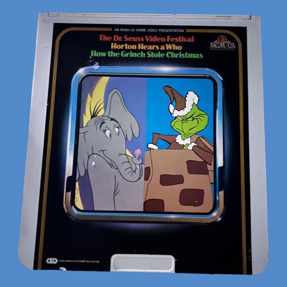 Vintage Dr. Seuss How The Grinch stole Christmas CED Capacitance Electronic Disc - Picture 3 of 3